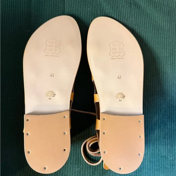 K.Jacques Natural Leather Janus Sandals - Picture 3 of 4